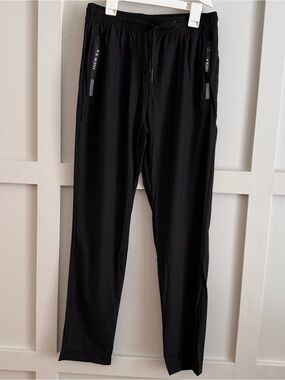 Men's Black Athletic Track Pants